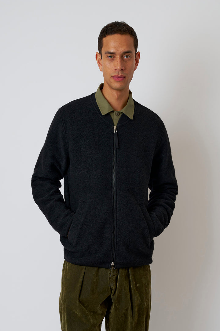 Cardigan Bomber Zip Fleece