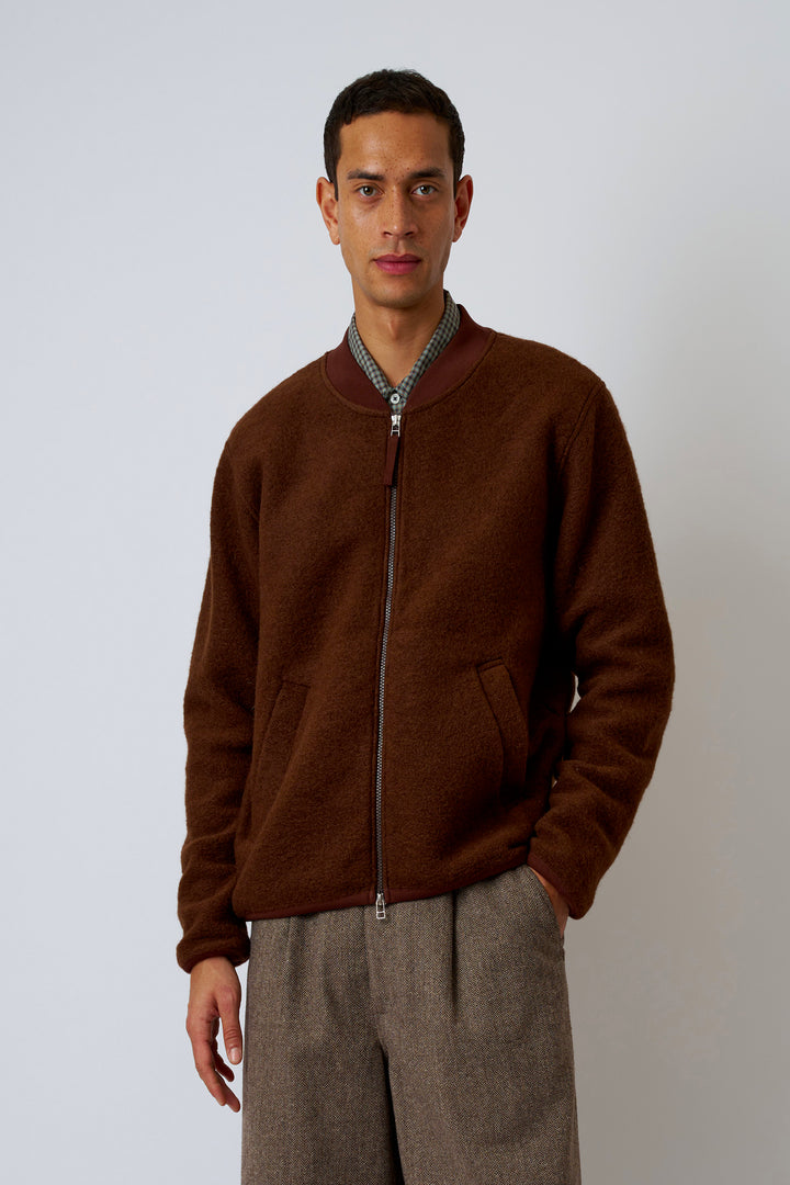 Cardigan Bomber Zip Fleece