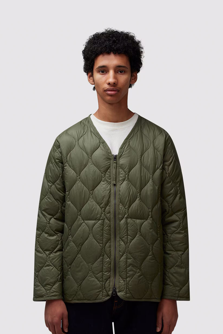 Giubbotto Trapuntato V-Neck Zip Down Jkt