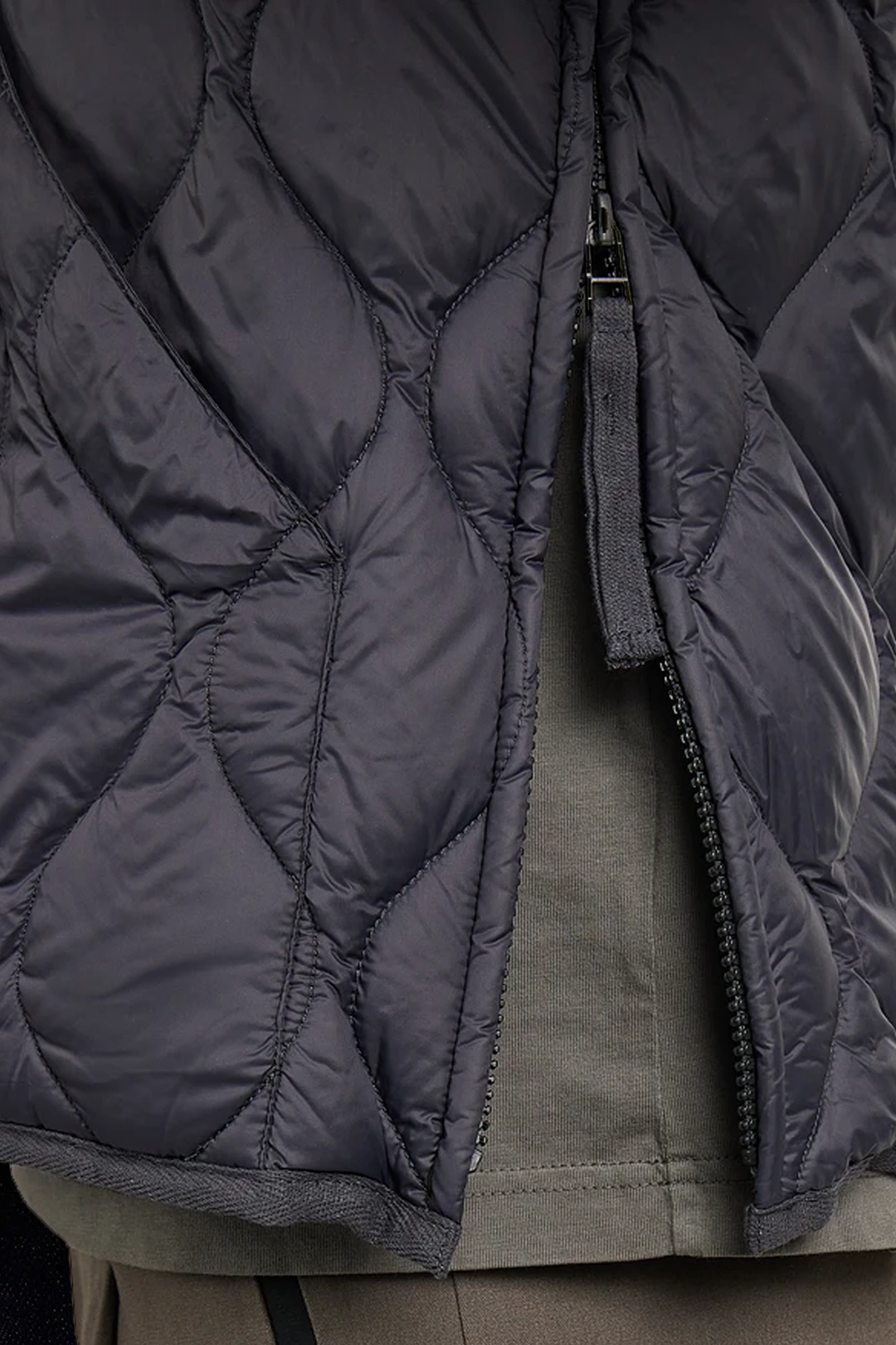 Giubbotto Trapuntato V-Neck Zip Down Jkt