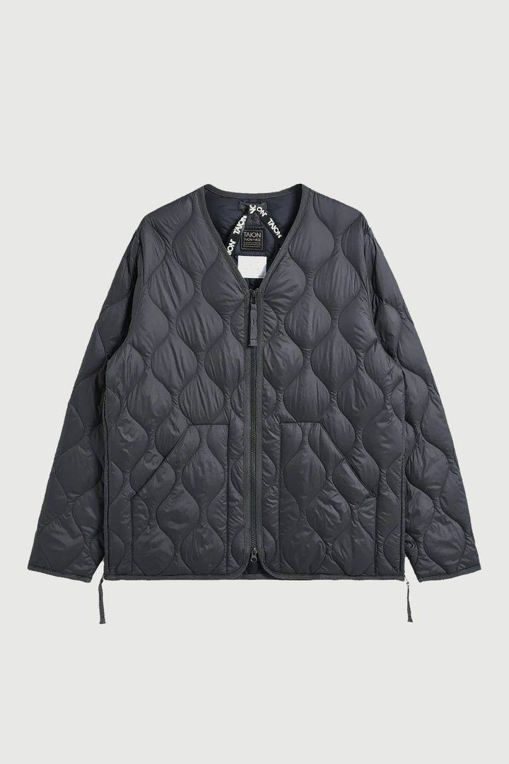 Giubbotto Trapuntato V-Neck Zip Down Jkt