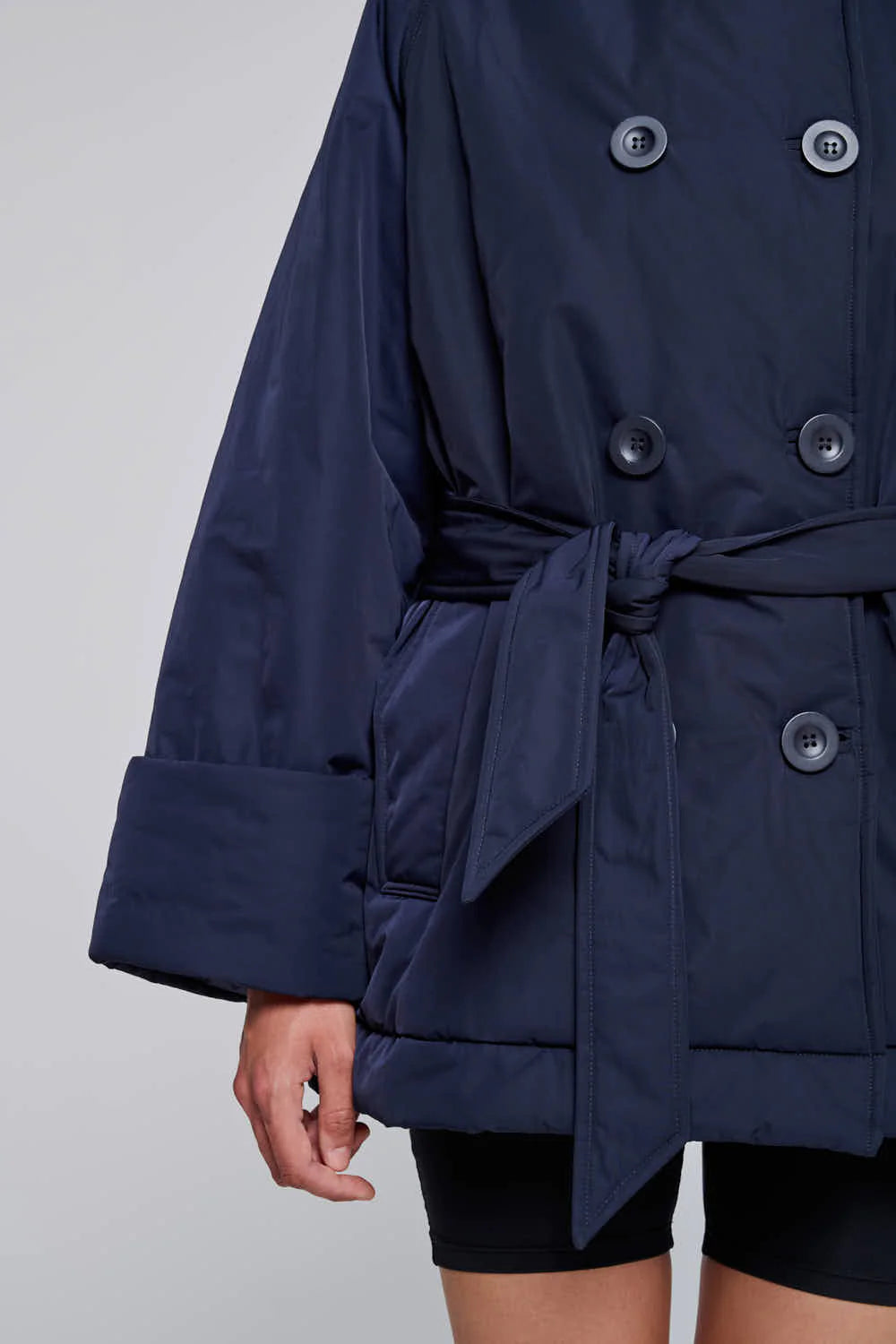 Trench Imbottito con Cintura