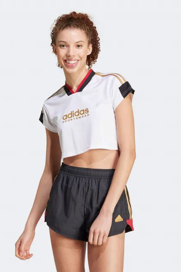 T-Shirt Tiro Cut 3 Stripe Crop