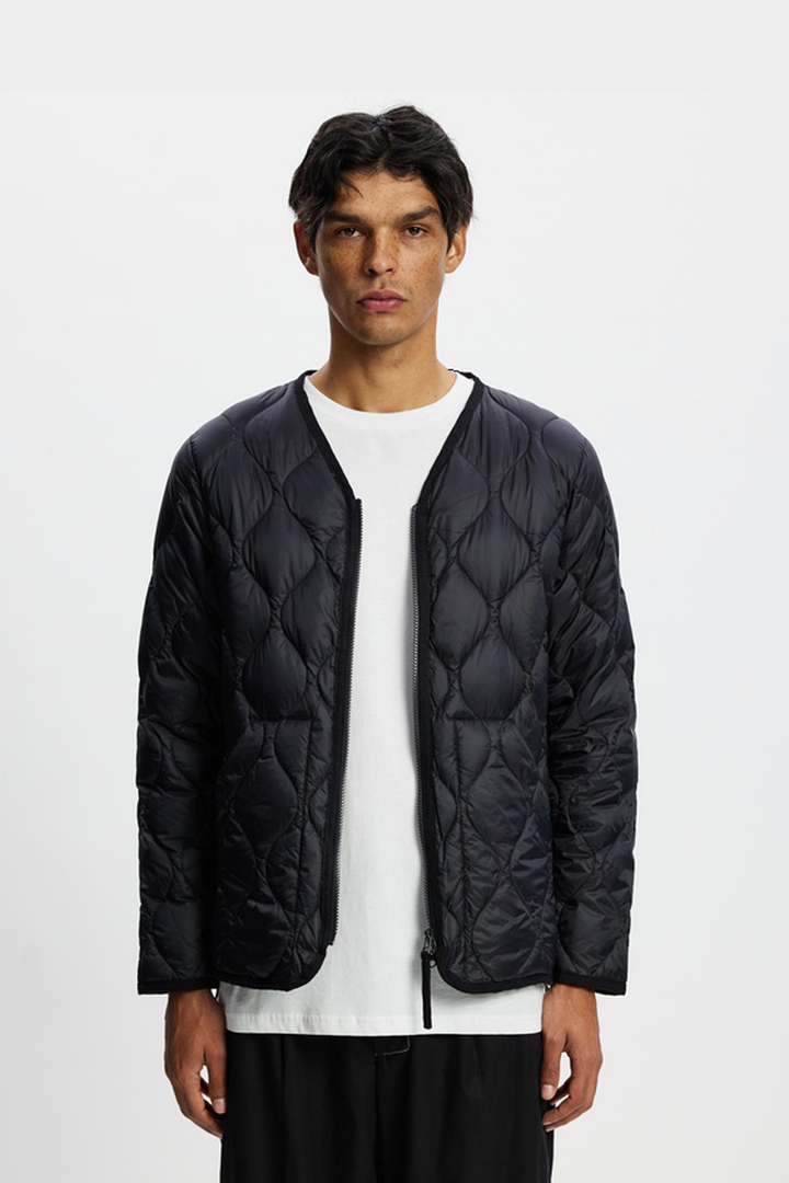 Giubbotto Trapuntato V-Neck Zip Down Jkt