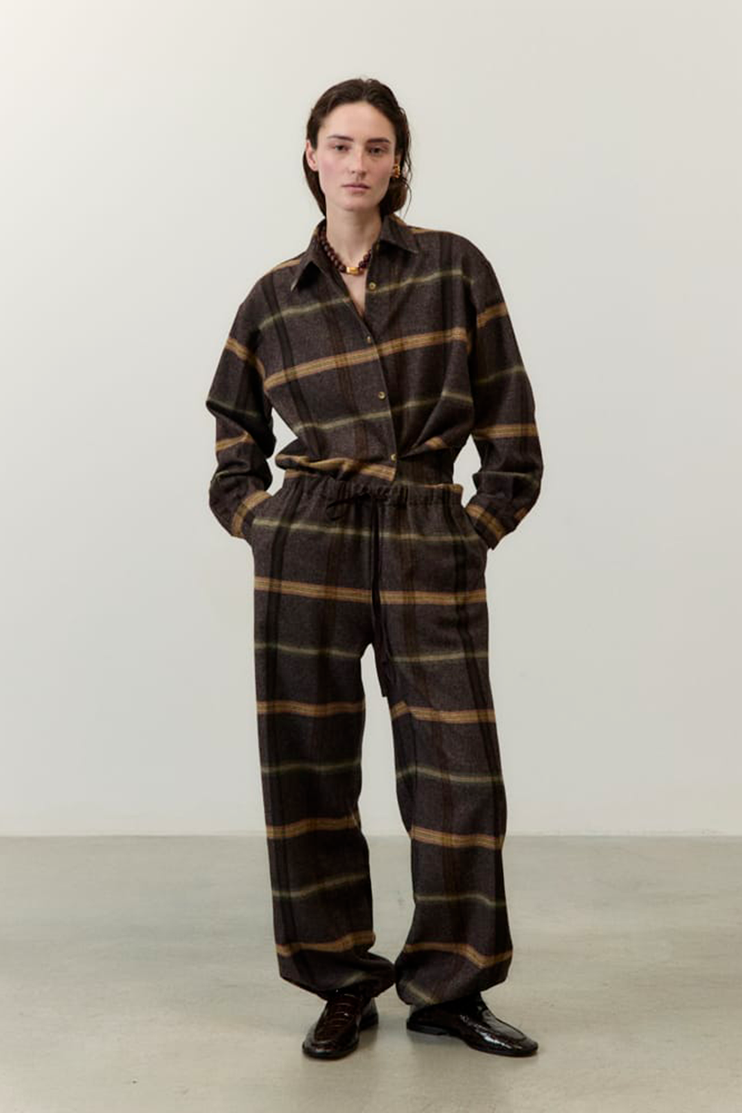 Pantaloni Palazzo Tartan