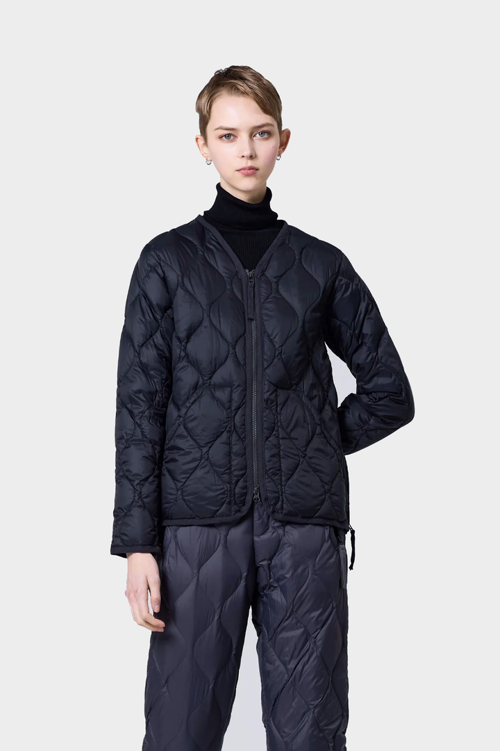 Giubbotto Trapuntato V-Neck Zip Down Jkt