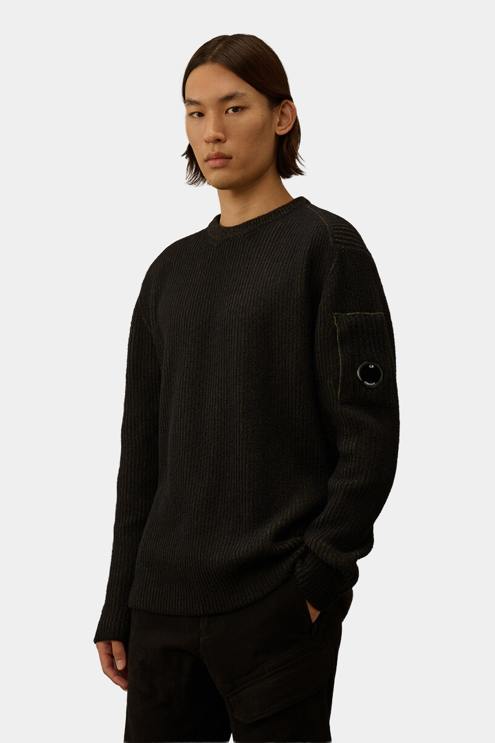 Maglia Girocollo Fleece a Coste