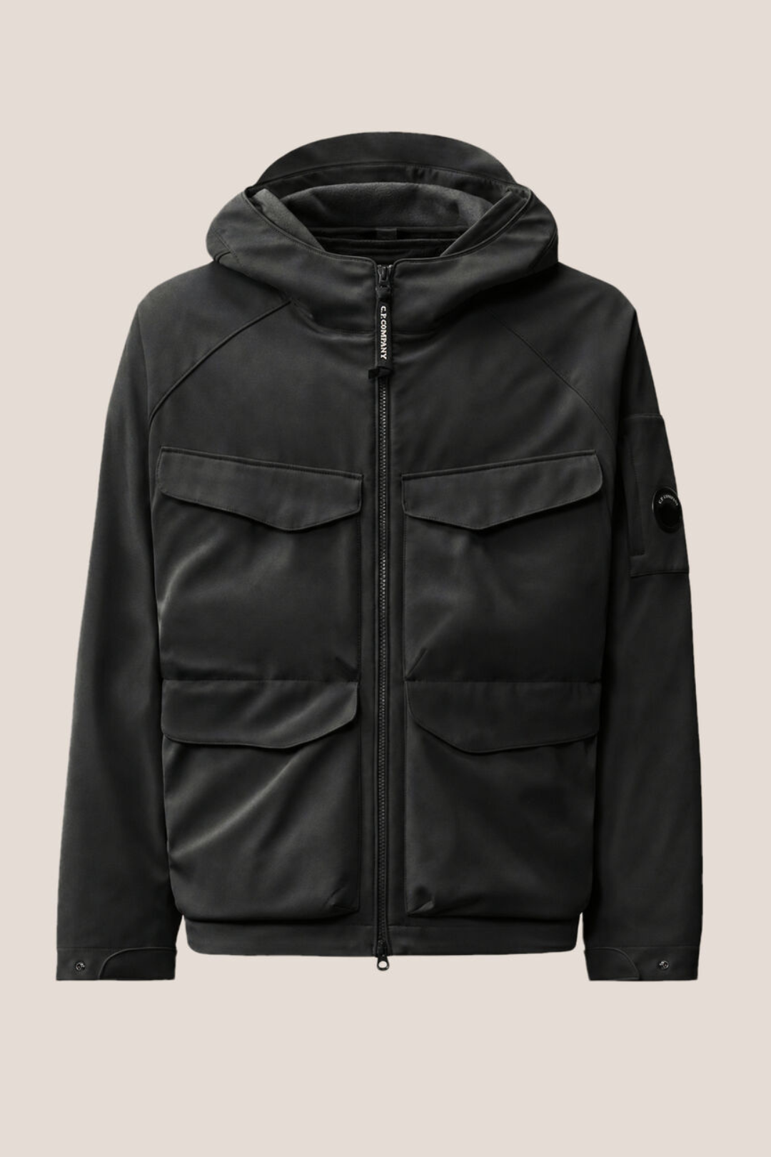 Giubbotto nero in CP Shell-R con liner interno