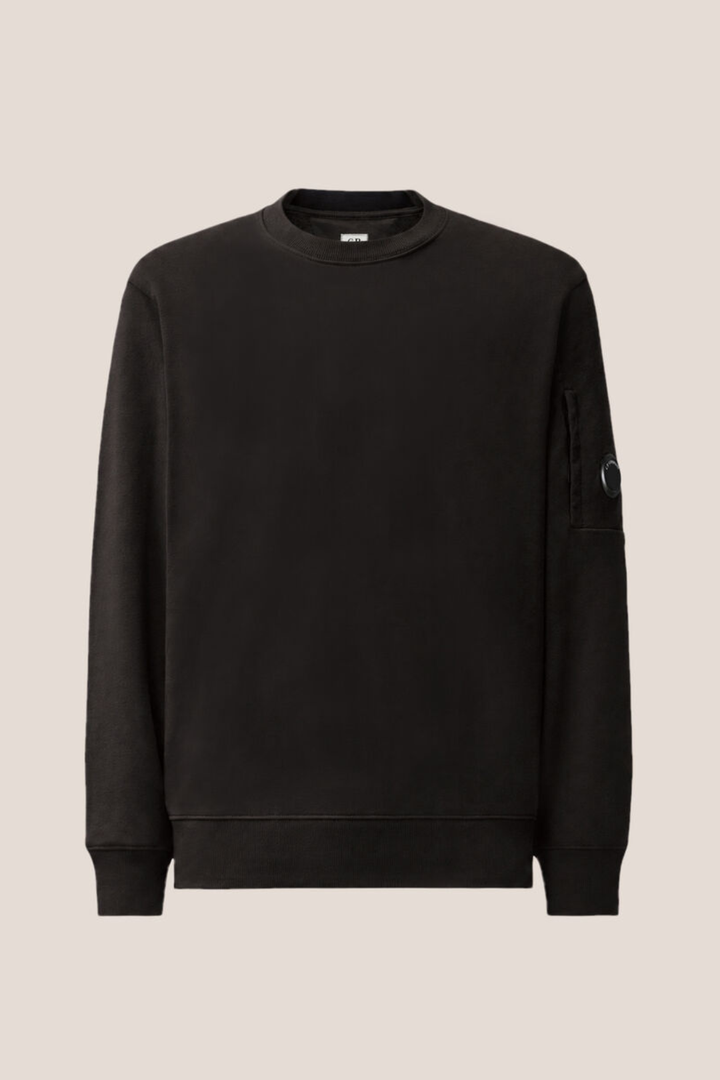 Felpa in fleece di cotone nero