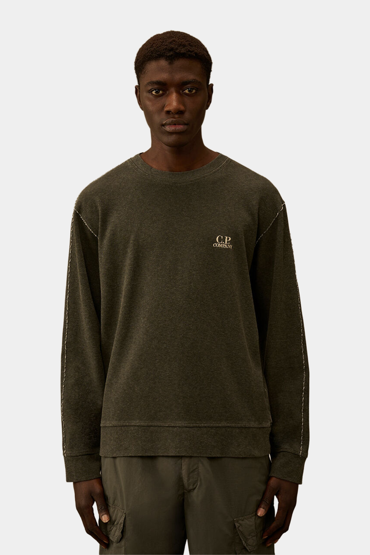 Felpa Girocollo Taglio Vivo