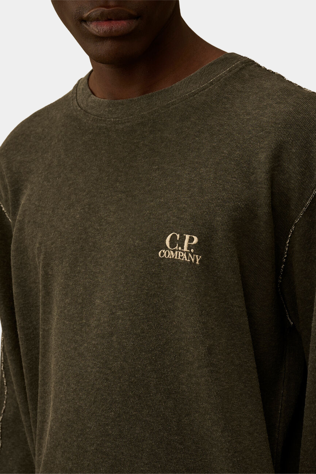 Felpa Girocollo Taglio Vivo