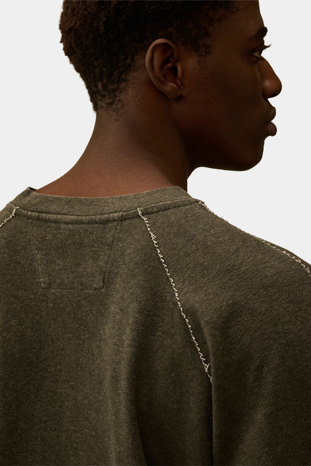 Felpa Girocollo Taglio Vivo