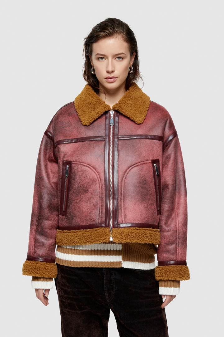 Giubbotto Eco Shearling Revers