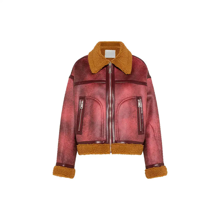 Giubbotto Eco Shearling Revers Corto