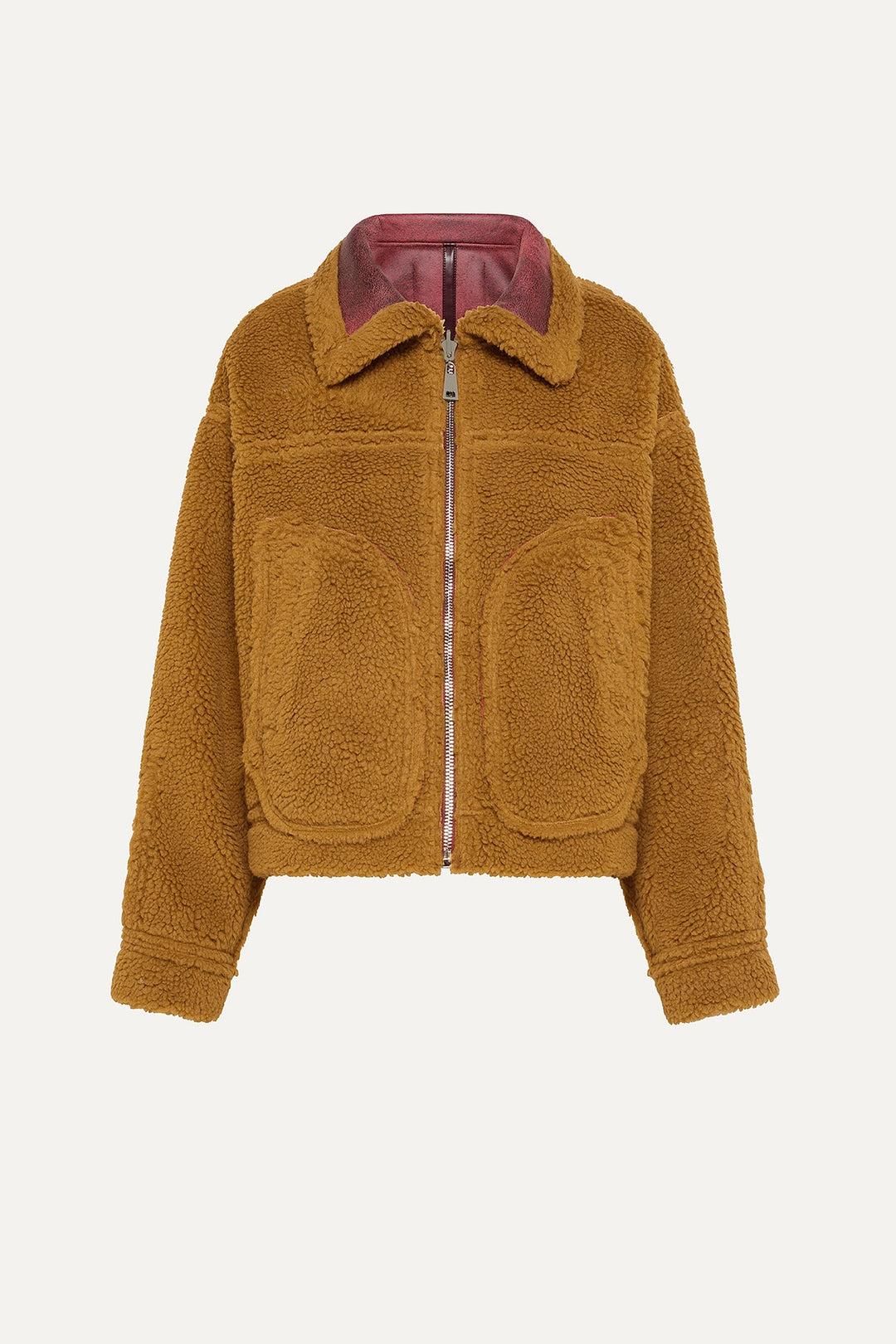 Giubbotto Eco Shearling Revers Corto