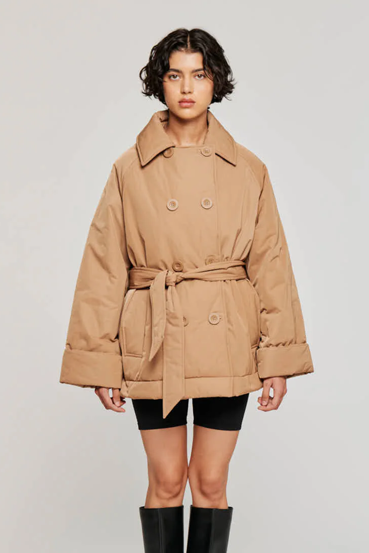 Trench Imbottito con Cintura