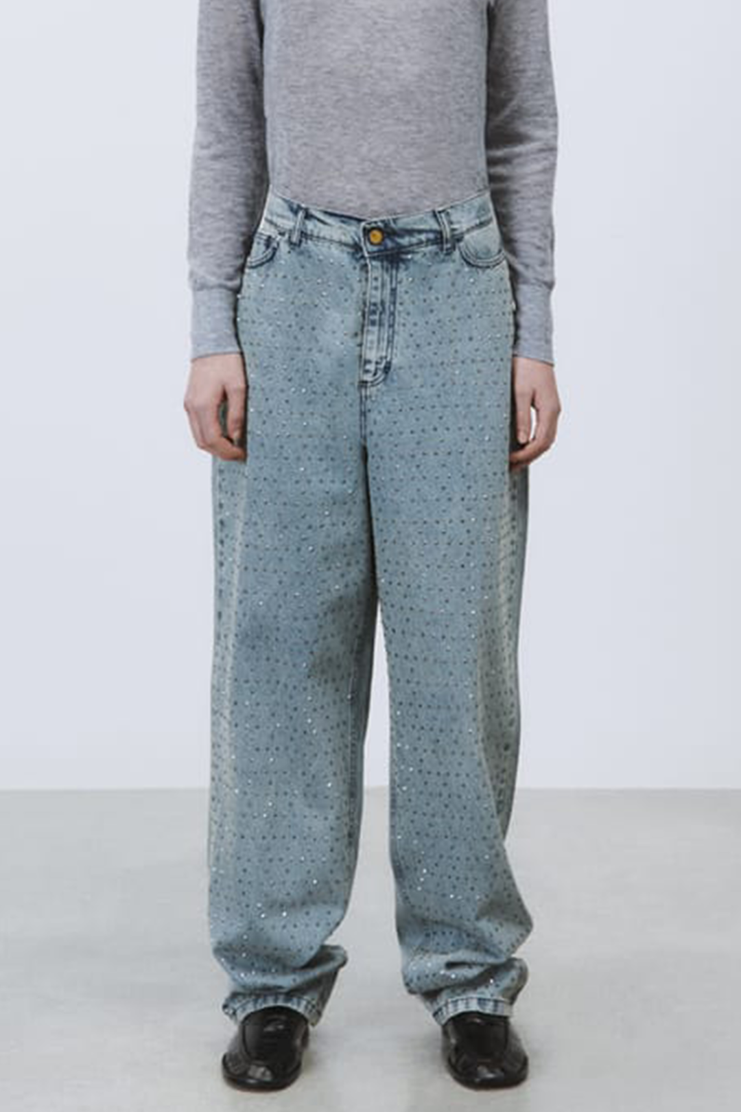 Jeans Boyfriend con Strass