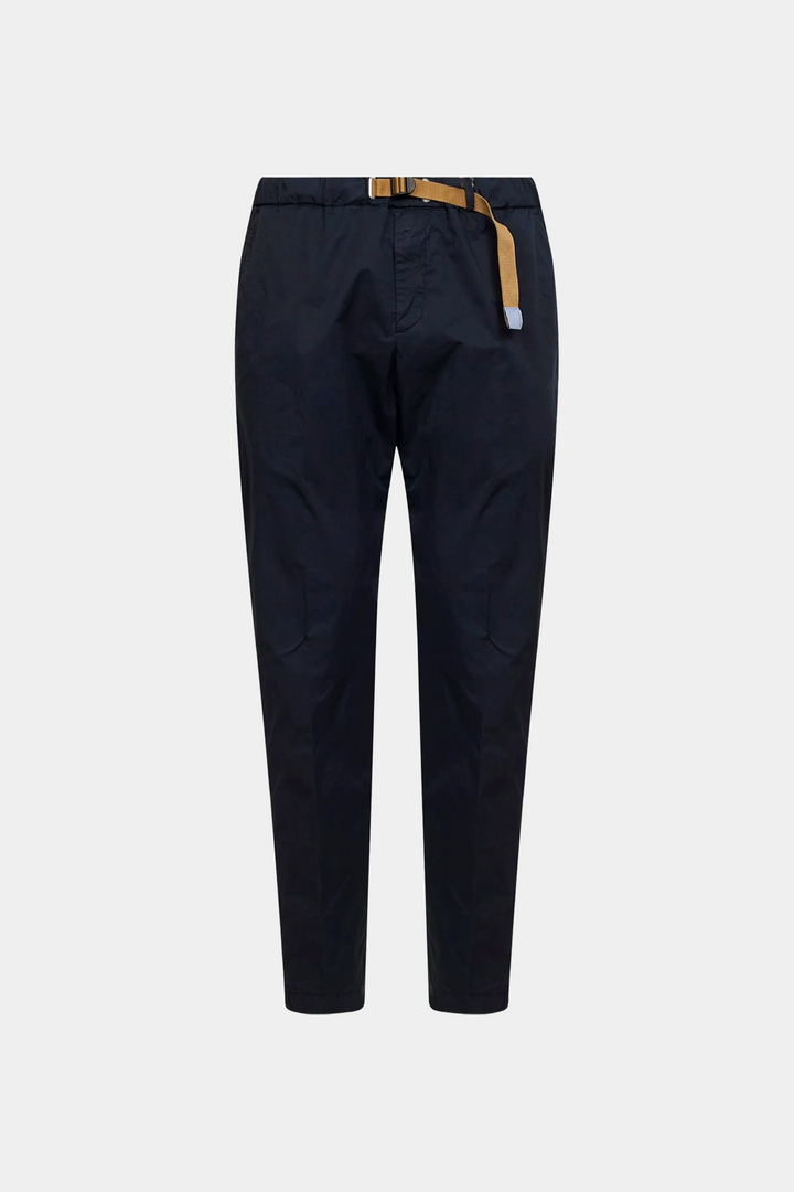 Pantaloni con Laccio in Popeline