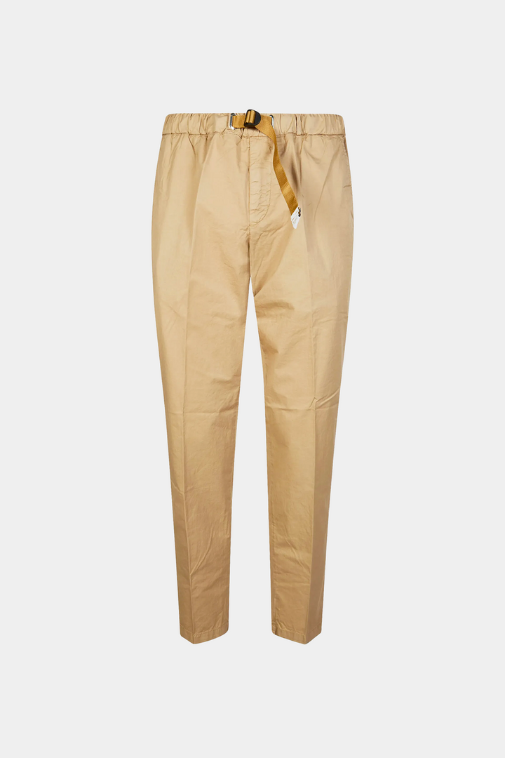 Pantaloni con Laccio in Popeline