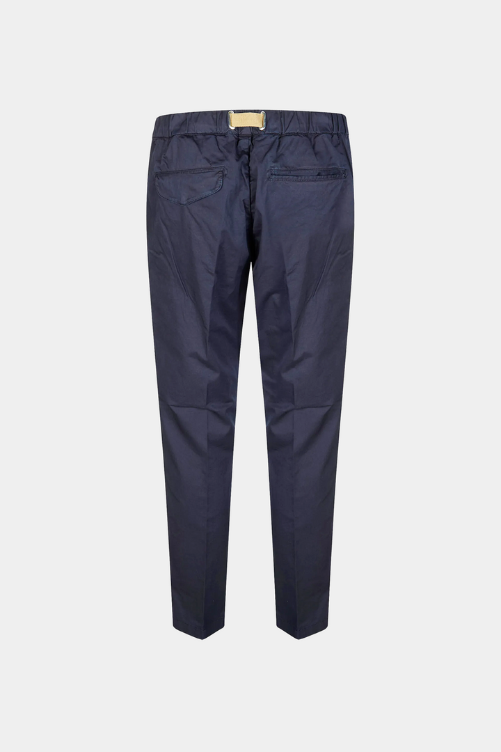 Pantaloni con Laccio in Gabardina