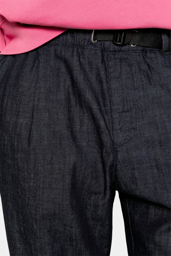 Pantaloni con Laccio in Chambray