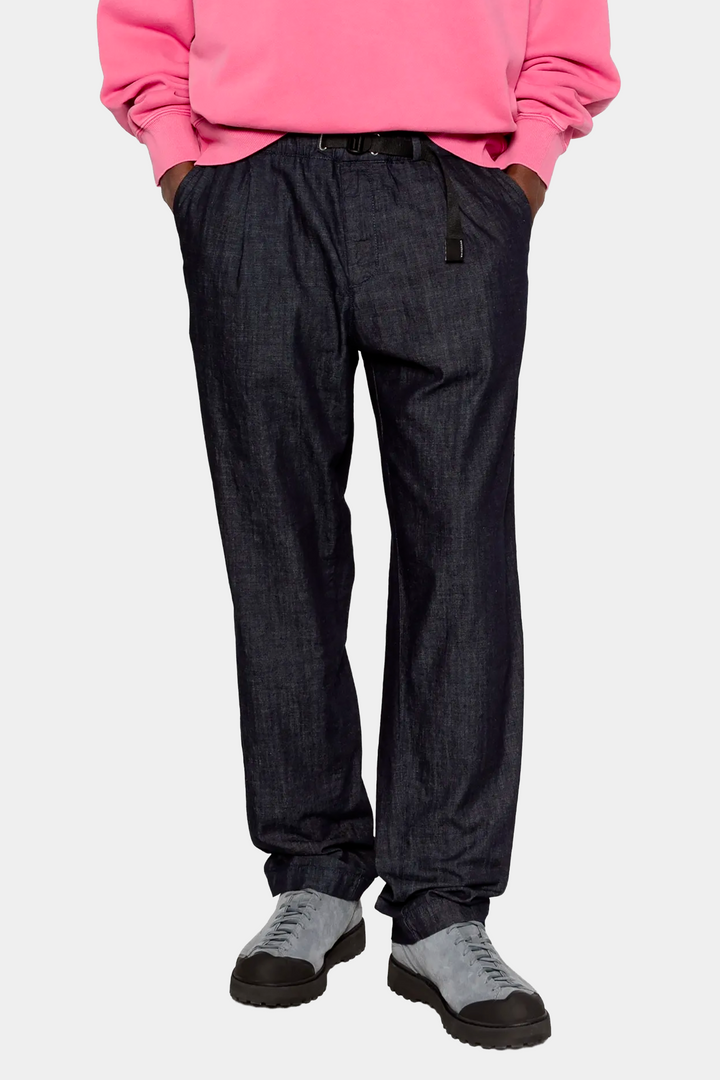 Pantaloni con Laccio in Chambray