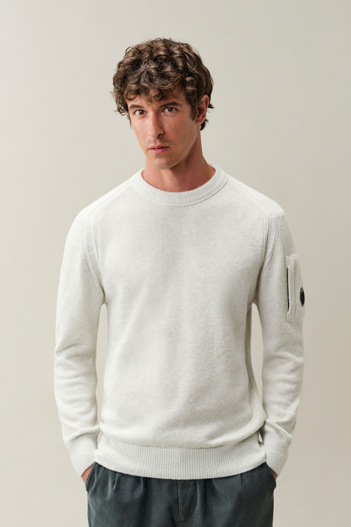 Maglia Girocollo Fleece bianca
