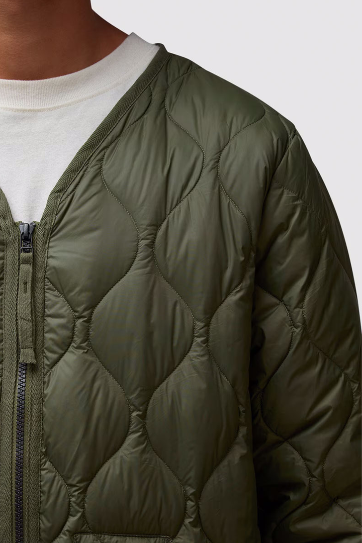 Giubbotto Trapuntato V-Neck Zip Down Jkt