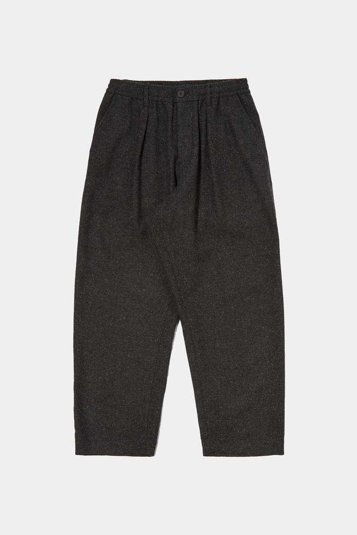 Pantaloni Plated Tweed Oxford