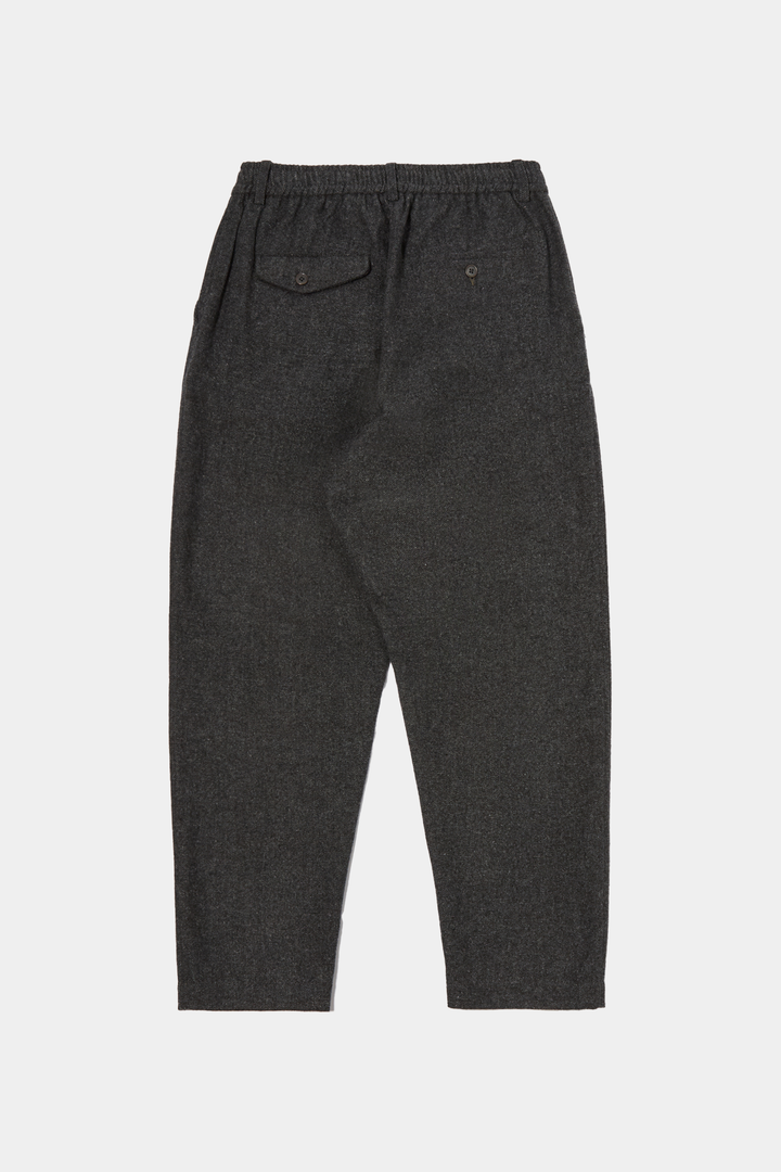 Pantaloni Track Pleated Wool