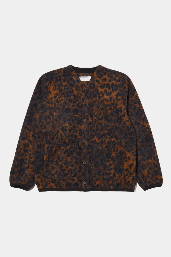 Cardigan Fleece Leopard