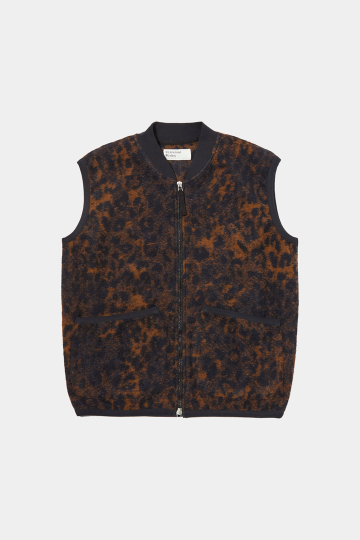 Gilet Zip Leopard