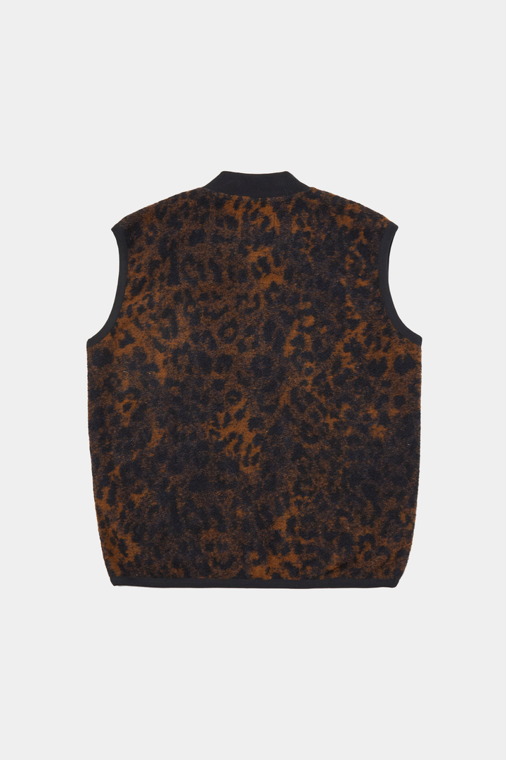 Gilet Zip Leopard