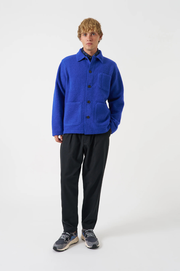 Pantaloni Track Pleated in Moleskin