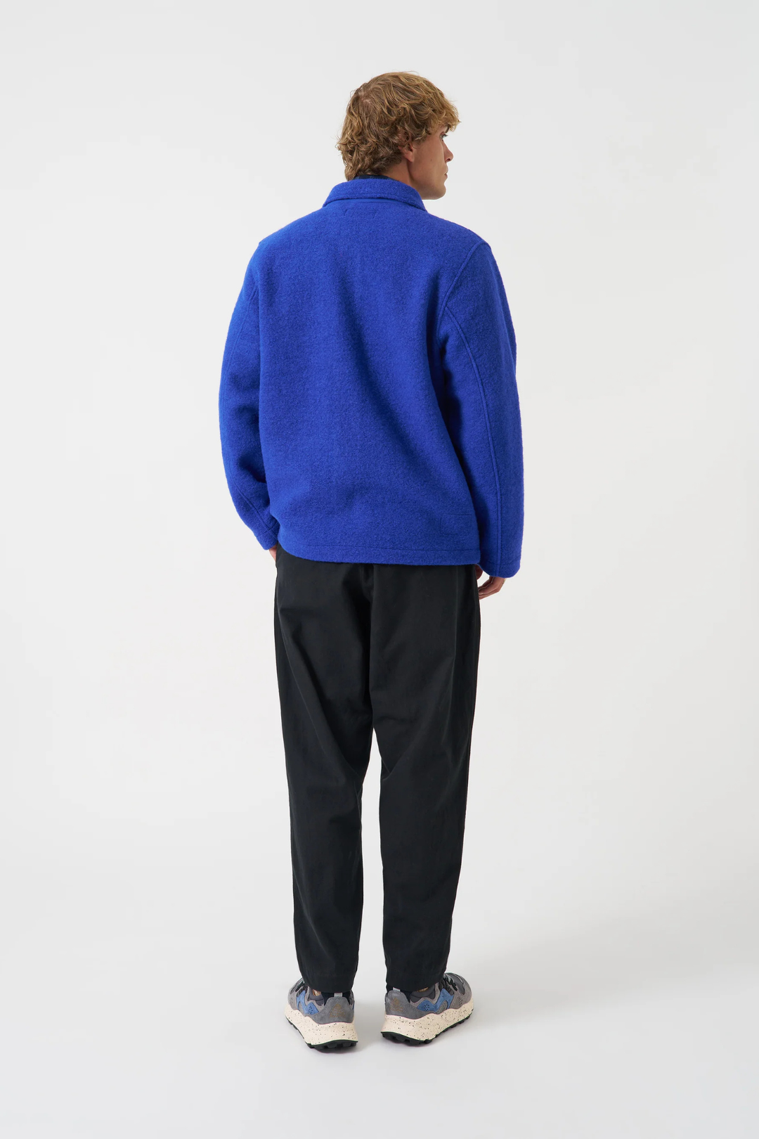 Pantaloni Track Pleated in Moleskin