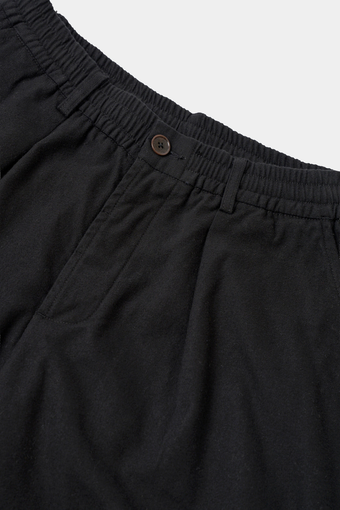 Pantaloni Track Pleated in Moleskin