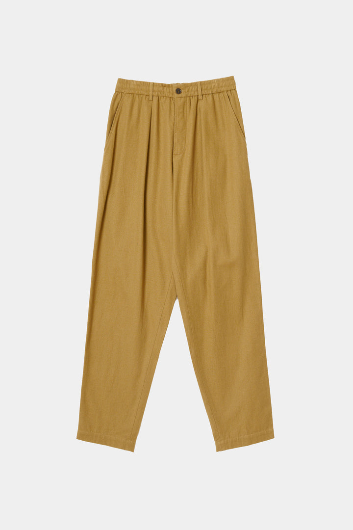 Pantaloni Track Pleated in Moleskin