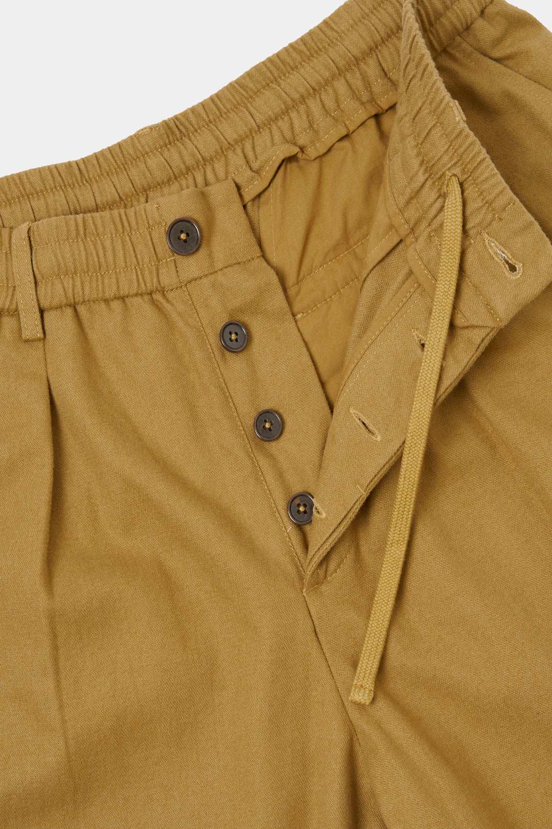 Pantaloni Track Pleated in Moleskin