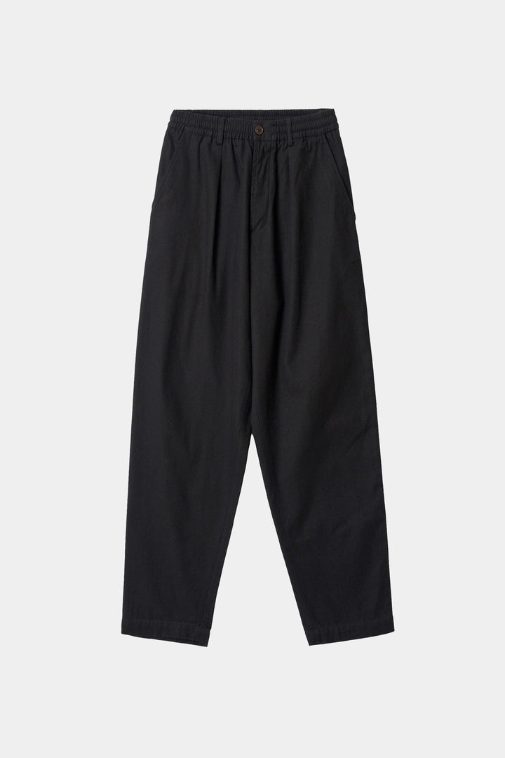 Pantaloni Track Pleated in Moleskin
