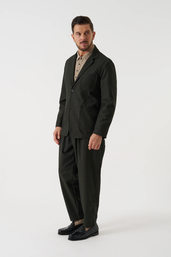 Giacca Due Bottoni in Recycled Tweed