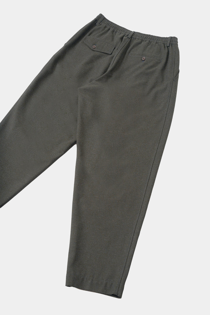 Pantaloni Track Pleated in Recycled Tweed
