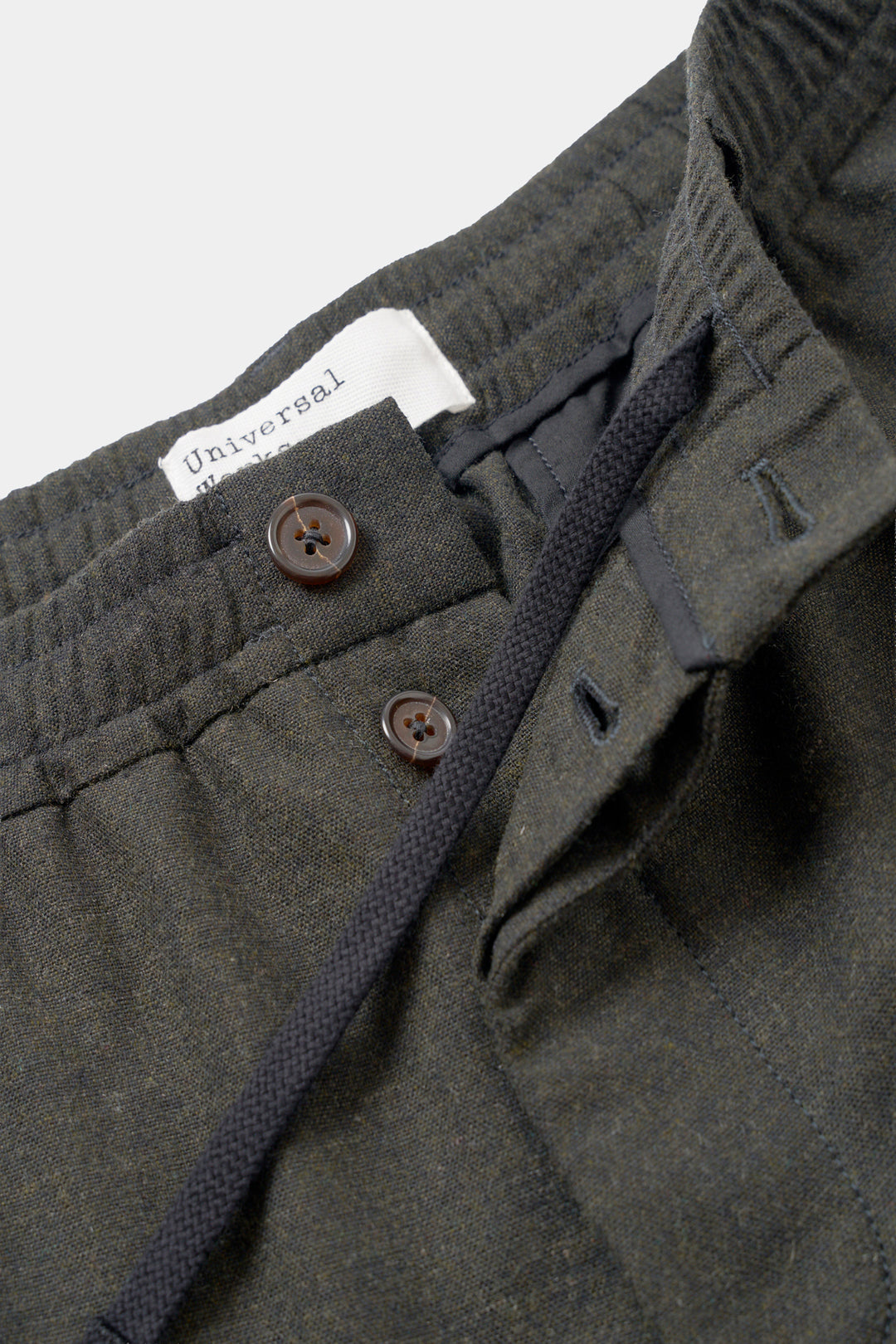 Pantaloni Track Pleated in Recycled Tweed
