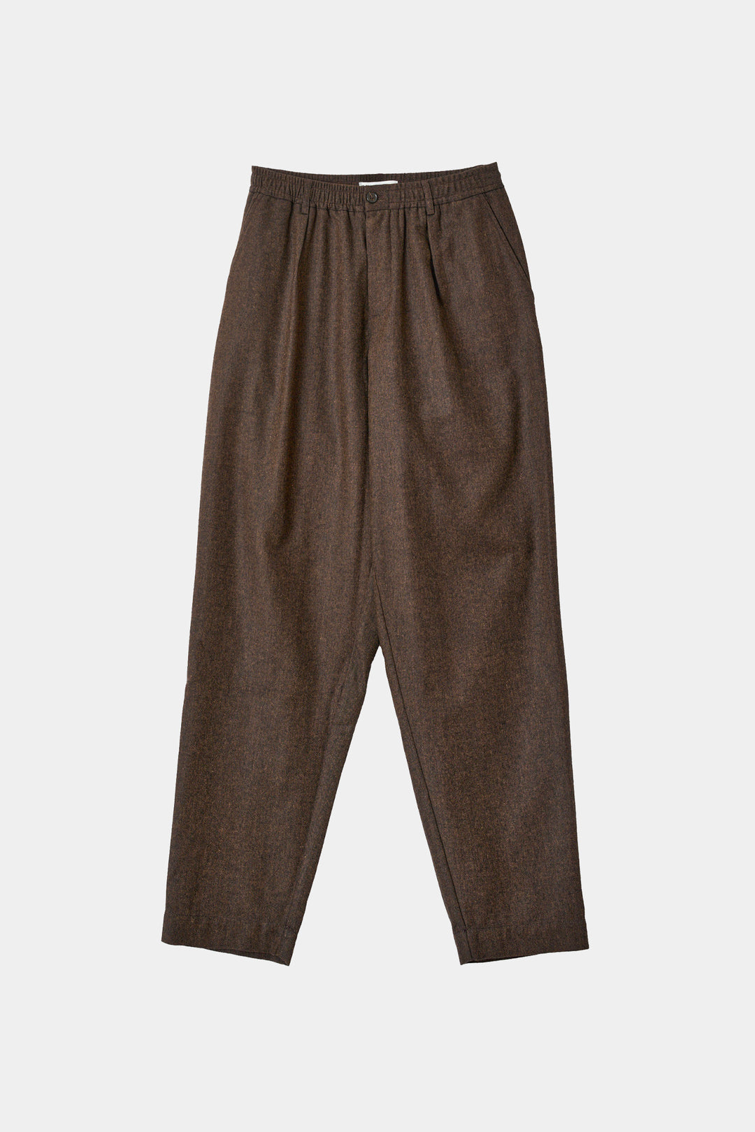 Pantaloni Track Pleated in Recycled Tweed