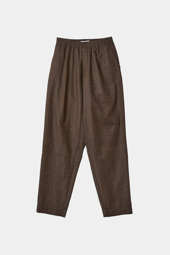 Pantaloni Track Pleated in Recycled Tweed