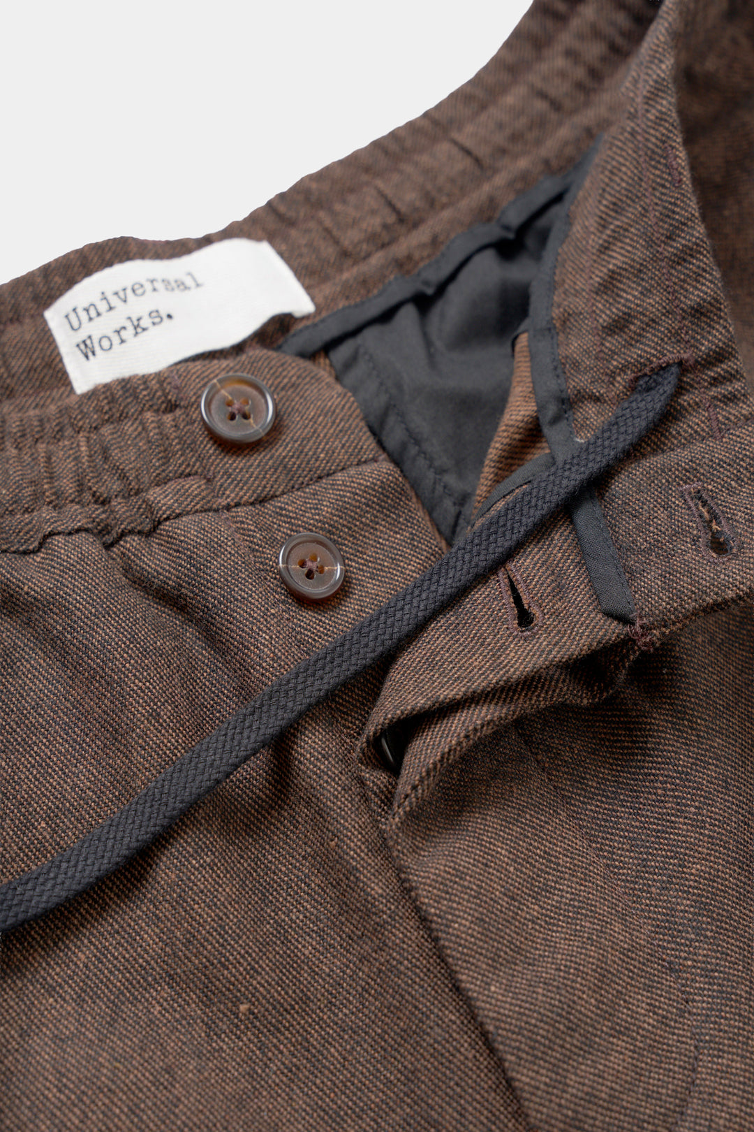 Pantaloni Track Pleated in Recycled Tweed