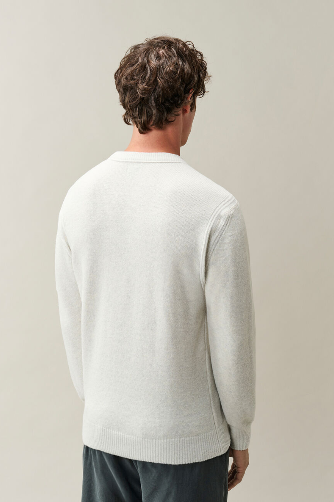 Maglia Girocollo Fleece bianca