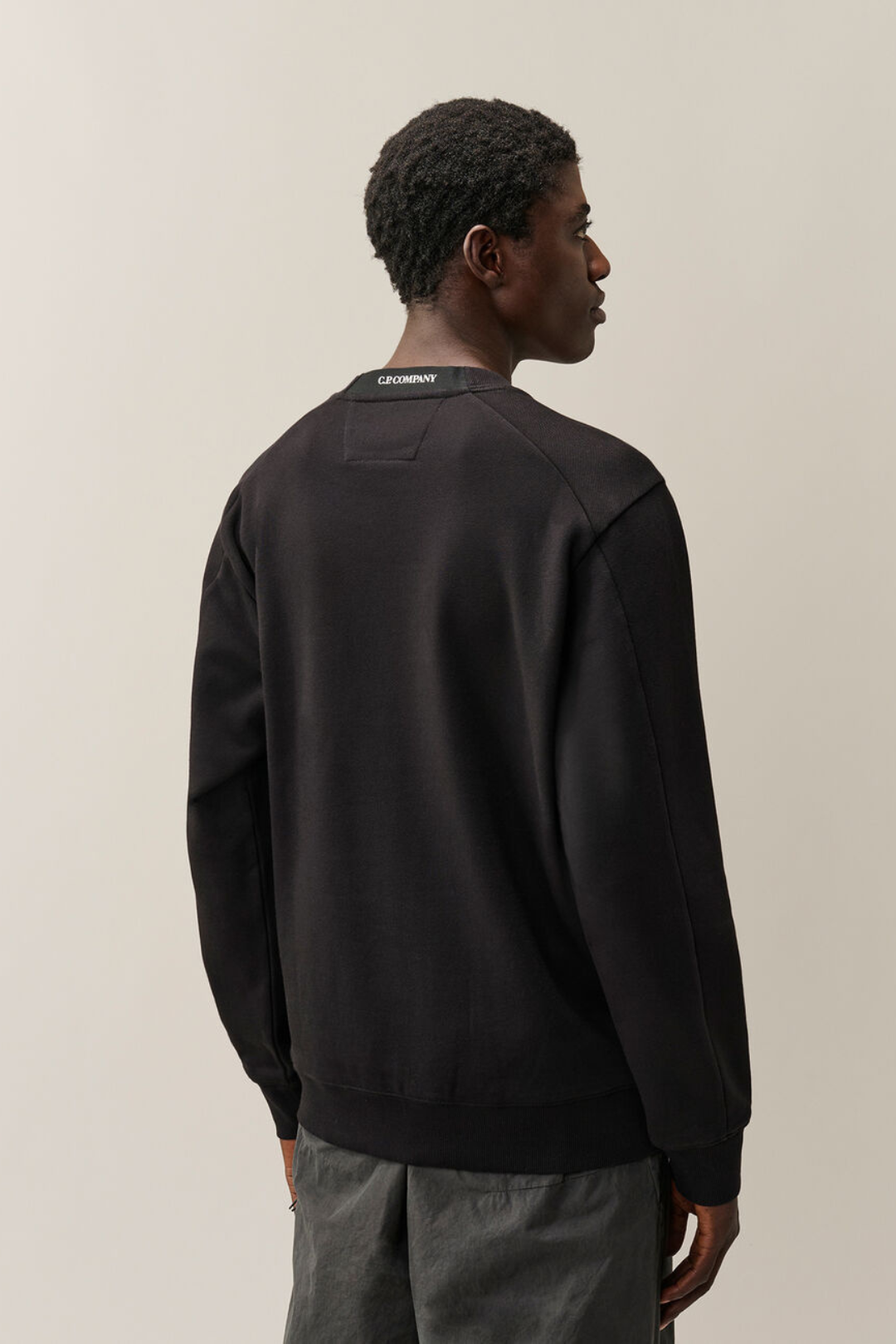 Felpa in fleece di cotone nero