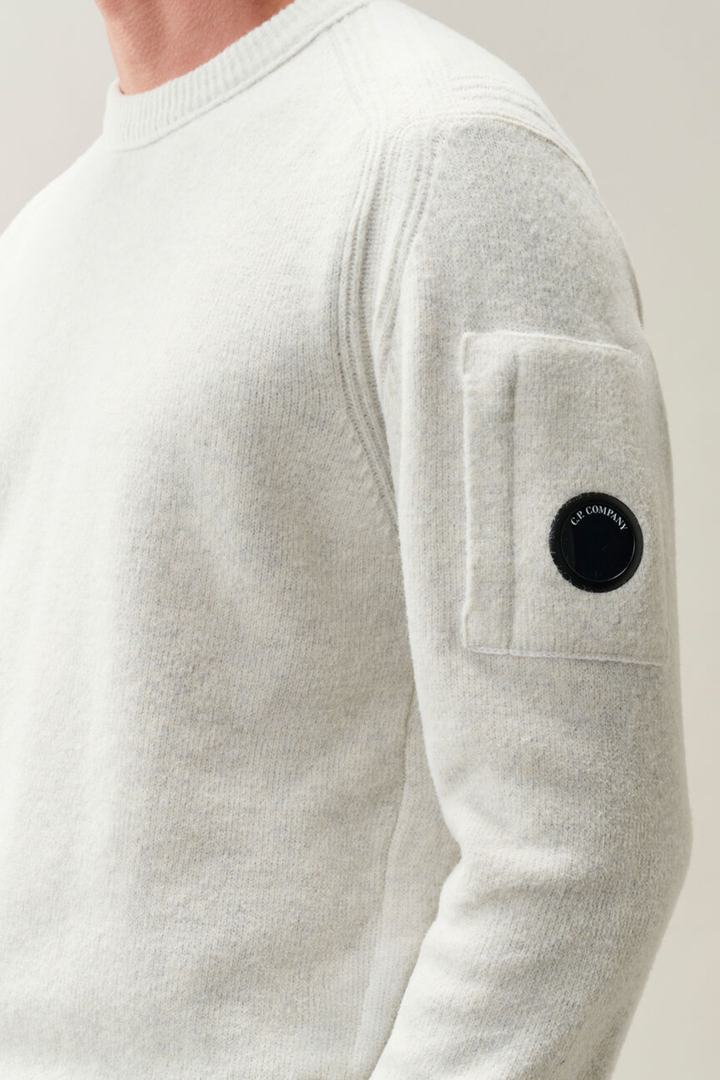 Maglia Girocollo Fleece bianca