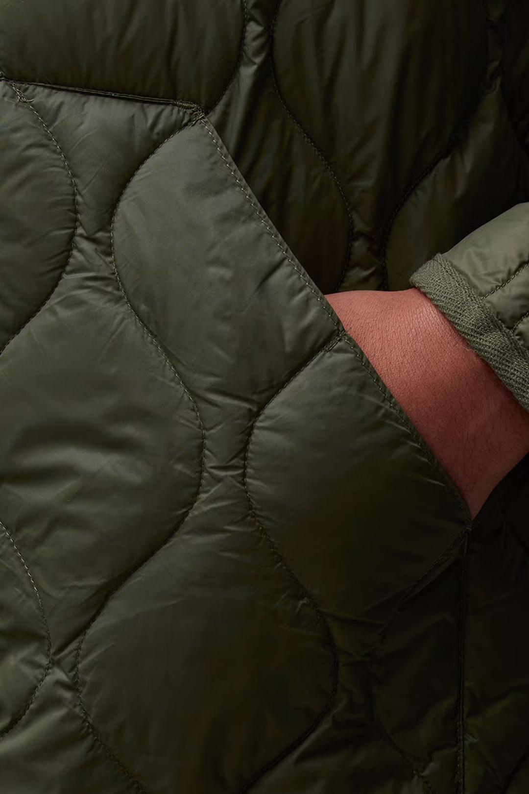 Giubbotto Trapuntato V-Neck Zip Down Jkt