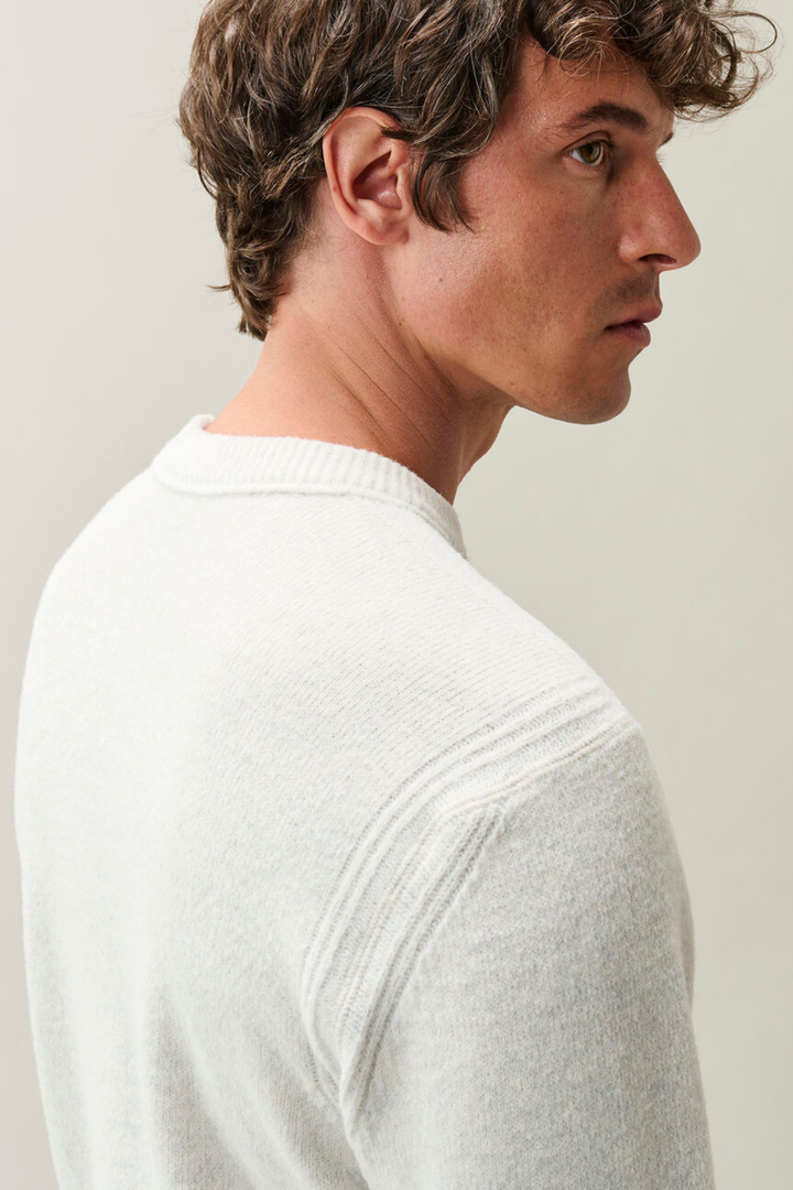 Maglia Girocollo Fleece bianca